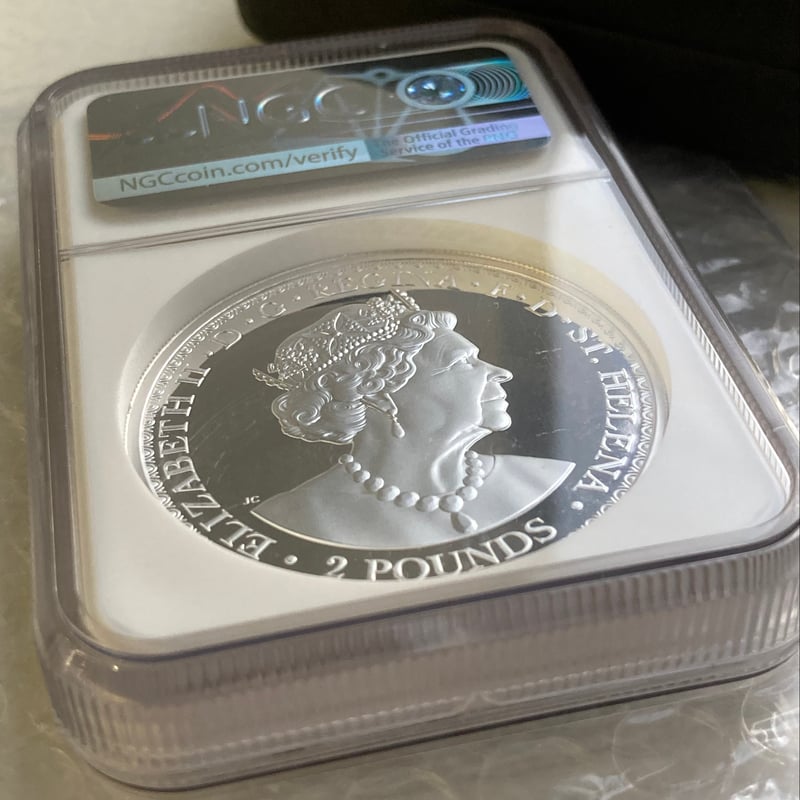NGC鑑定PF70UC+FDI】 2オンス銀貨 ウナとライオン マスターピース版