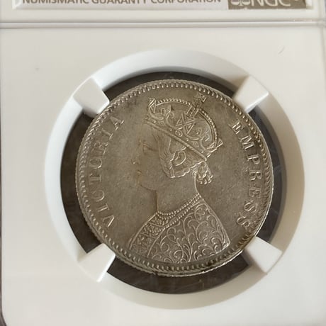 【NGC鑑定UNC】1889年 1/2 ハーフクラウン銀貨 シルバー アンティークコイン イギリス 英国 ヴィクトリア女王 ※DETAILSあり