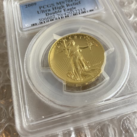 【PCGS鑑定 MS70PL】2009年 ウルトラハイレリーフ金貨 コイン プルーフライク セントゴーデンス ゴールド ダブルイーグル ULTRA HIGH RELIEF gold coin
