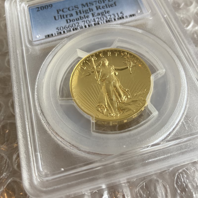 PCGS鑑定 MS70PL】2009年 ウルトラハイレリーフ金貨 コイン