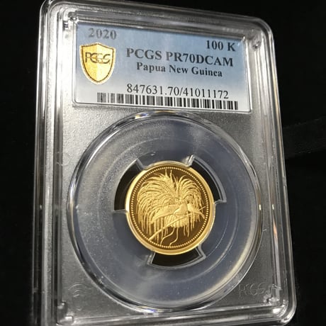 2020 パプアニューギニア 極楽鳥 100キナ 1/4オンス 金貨 プルーフコイン PCGS PR70DCAM Papua New Guinea Bird of Paradise
