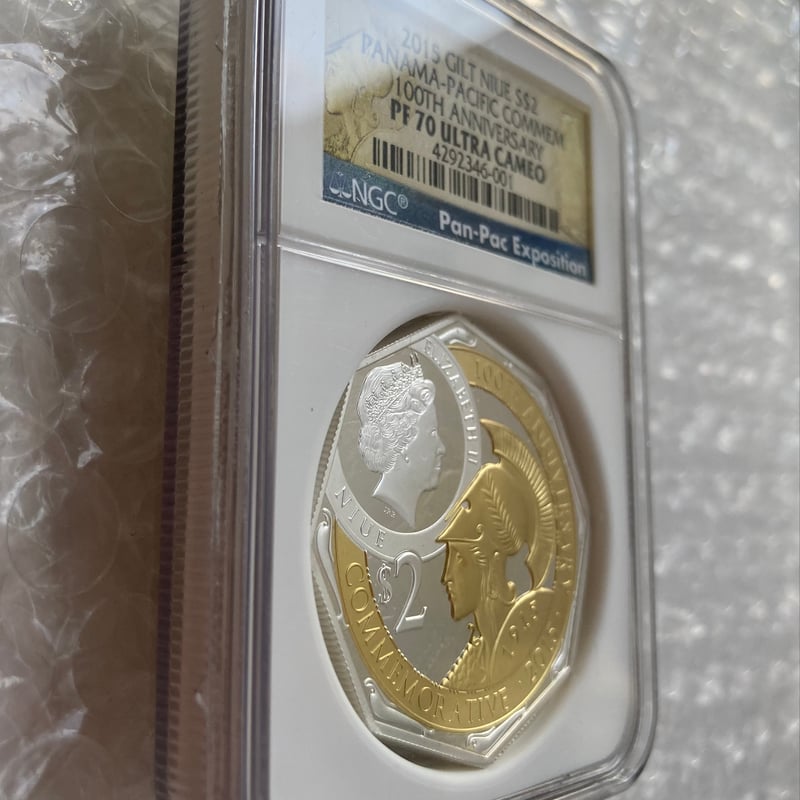オクタゴナルコイン・八角形】 NGC鑑定PF70 2015年 ニウエ パナマ