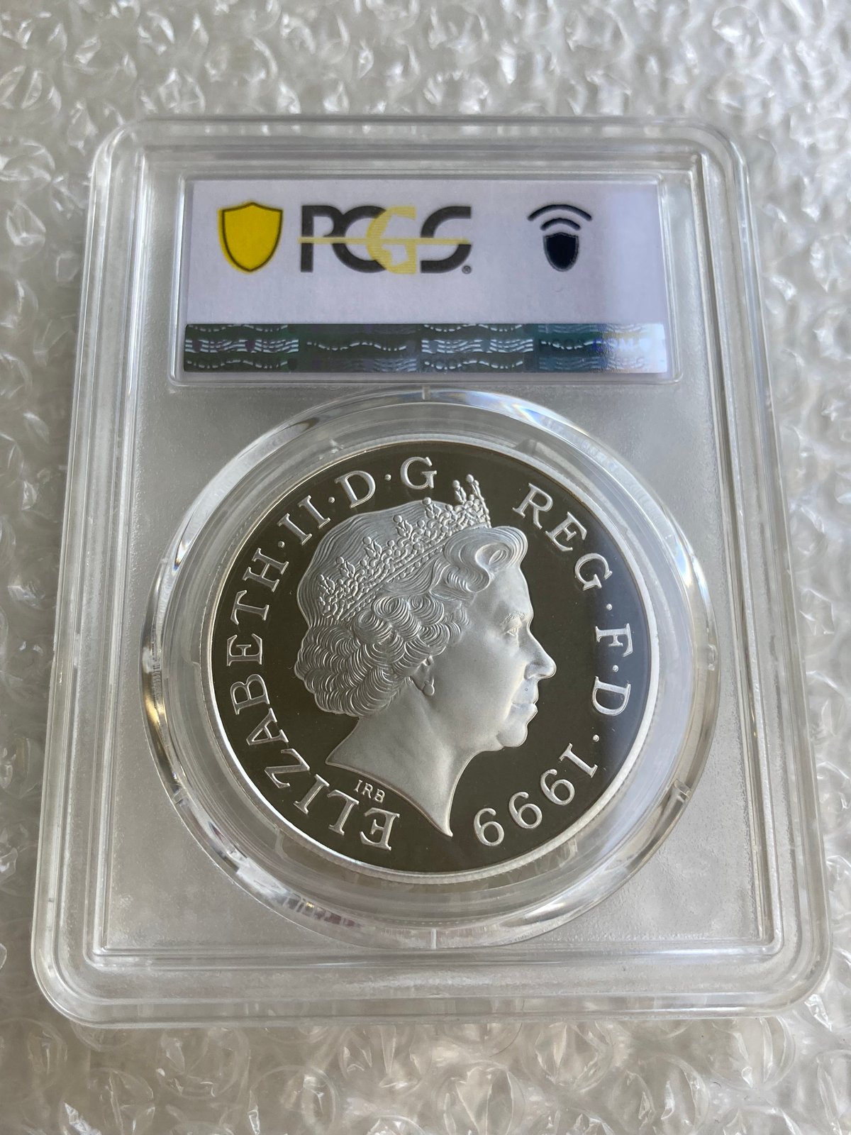 PCGS鑑定PR68 1999年 イギリス ダイアナ妃追悼祈念 5ポンド銀貨 S-L6
