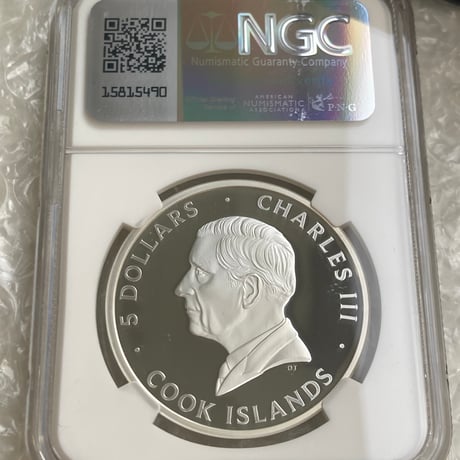 NGC鑑定PF70+FR クック諸島 2025年 アンダールック・ドッグ イヌ 犬 銀貨 シルバー プルーフコイン 写真家 Andrius Burba Underlook dog
