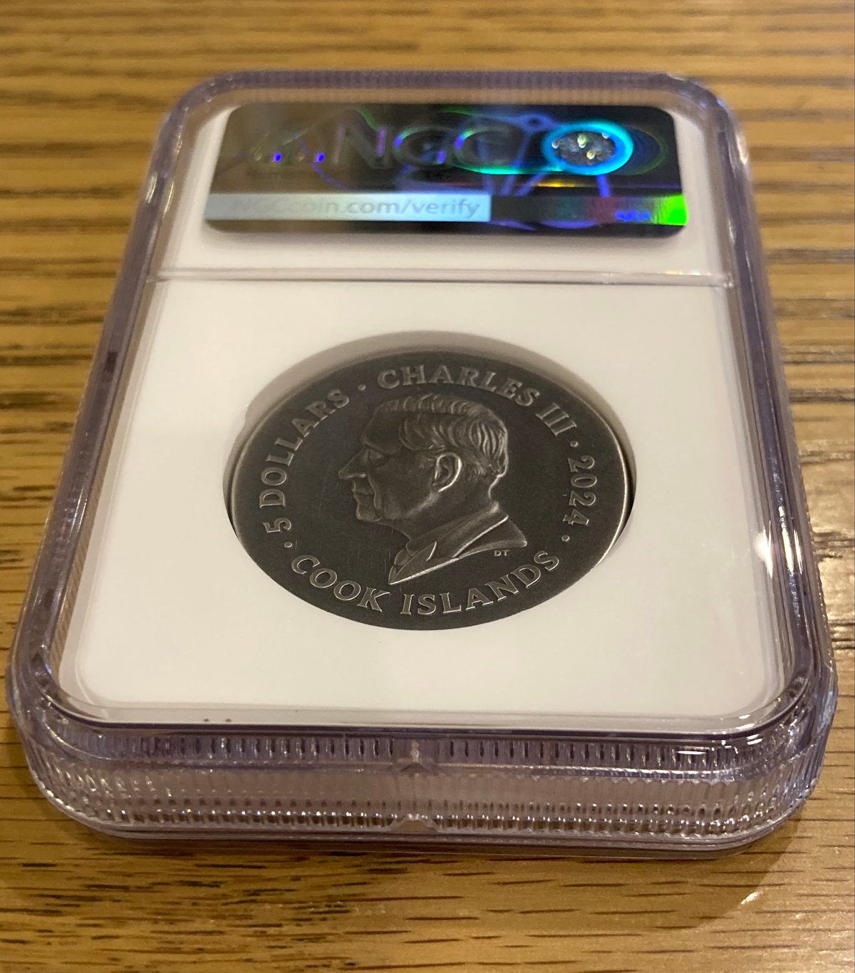NGC鑑定MS70+FR クック諸島 2024年 グリフィン グリフォン 銀貨