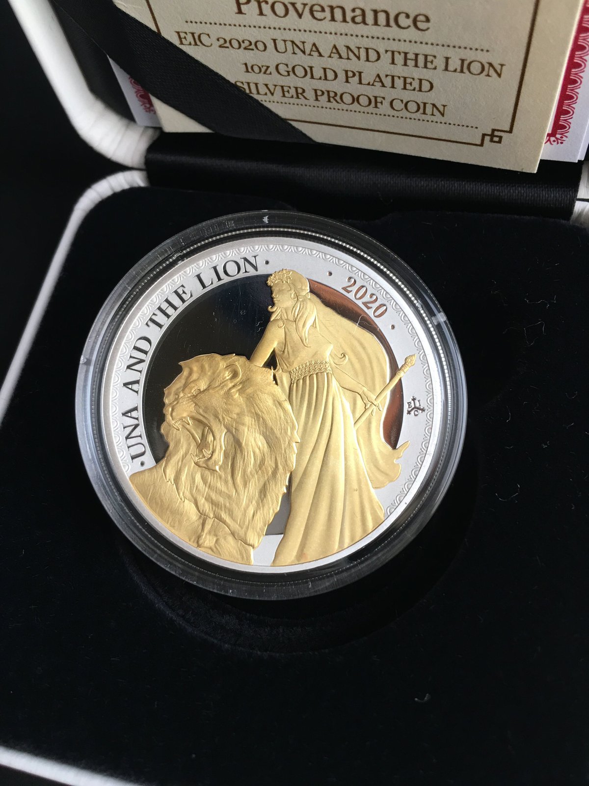 2020 ウナとライオン セントヘレナ 1オンス銀貨 プルーフコイン