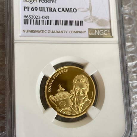 NGC鑑定PF69 ロジャーフェデラー 金貨 ゴールドコイン スイス連邦造幣局 50フラン モダンコイン テニス ジョコビッチ ナダル 錦織圭 BIG4 Roger Federer