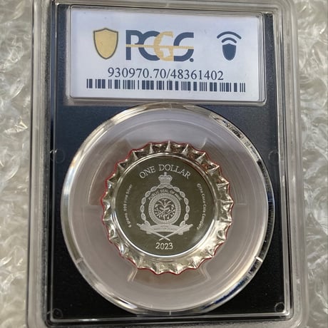 【PCGS鑑定70+FS】ニウエ国 1ドル コカコーラ ボトルキャップ 銀貨 シルバープルーフコイン Niue Coca-Cola コーラ