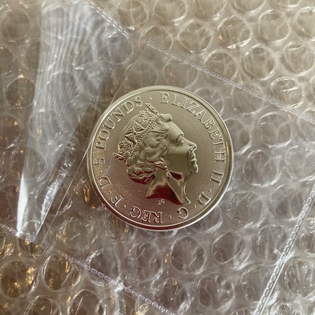 2オンス銀貨 2022 ロイヤルテューダービースト イングランドのライオン BU版5ポンド銀貨 シルバーコイン ロイヤルミント イギリス造幣局 英国 Brilliant Uncirculated