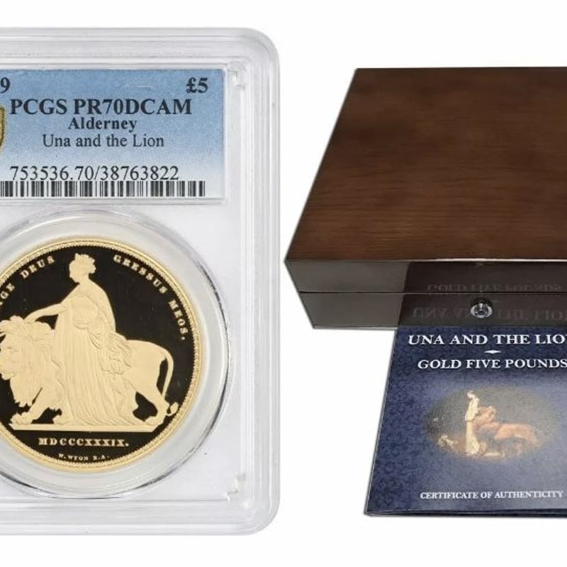 PCGS PR70DCAM Una Lion Alderney ウナとライオン 2019 イ