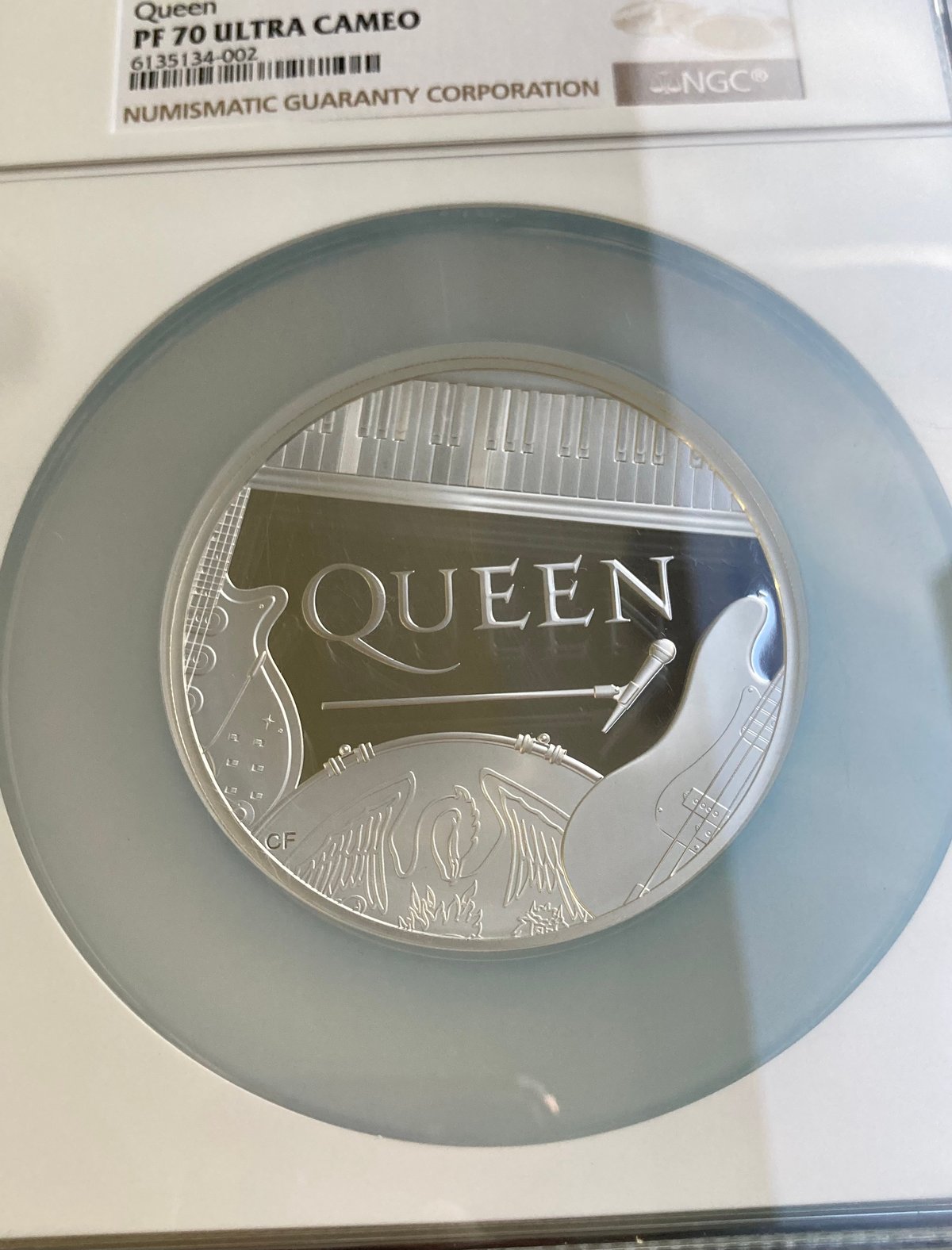 NGC鑑定PF70・5oz】 QUEEN ミュージック・レジェンド クイーン 5オンス