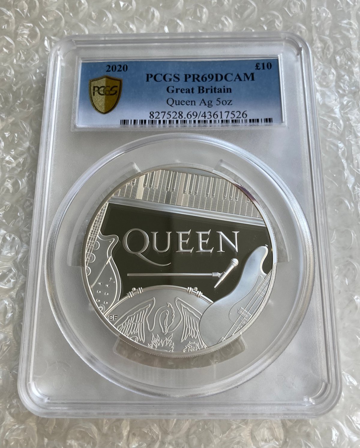 PCGS鑑定PR69・世界20枚】QUEEN 5oz ミュージック レジェンド
