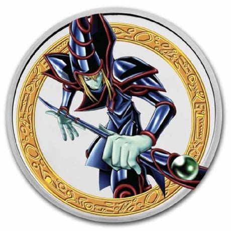 【25周年記念版】 遊戯王 ダーク（ブラック）・マジシャン ニウエ国 2023年 1オンス 2ドル銀貨 シルバーコイン 武藤遊戯  ※トレカ・トレーディングカードではない