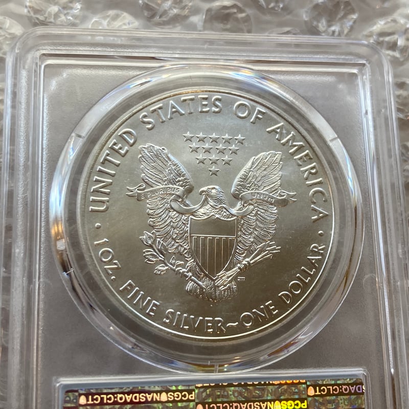 ★安心の最高鑑定〜イーグル銀貨 PCGS MS70 FIRST STRIKE PCGS鑑定MS70+FS】 2021-P 米国 フィラデルフィア造幣局