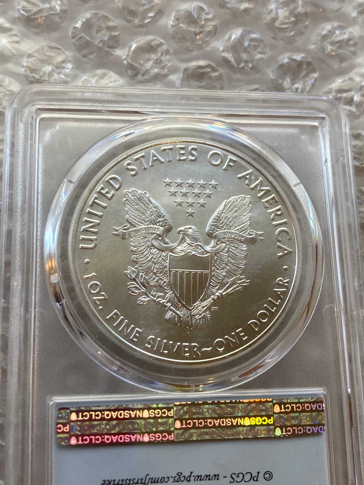 アメリカ　イーグル銀貨　2021 【PCGS MS70】　世界コイン アメリカ イーグル銀貨 2021 【PCGS MS70】 世界コインの通販 by