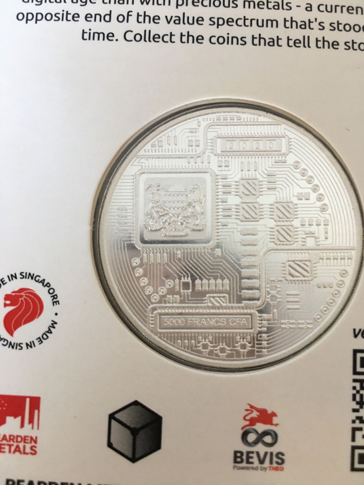 ビットコイン チャド共和国 CFAフラン 1オンス 銀貨 シルバー ビットコイン チャド共和国 CFAフラン 1オンス 銀貨 シルバー
