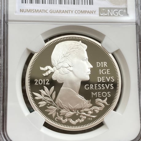 NGC鑑定PF70 ダイヤモンドジュビリー 2012年 エリザベス女王60周年記念 英国 イギリス ロイヤルミント 5ポンド銀貨 シルバープルーフコイン Royal Mint