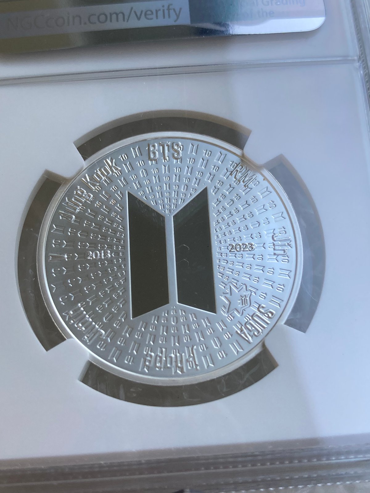 BTSデビュー10周年記念 防弾少年団 2023年 韓国造幣局 銀メダル