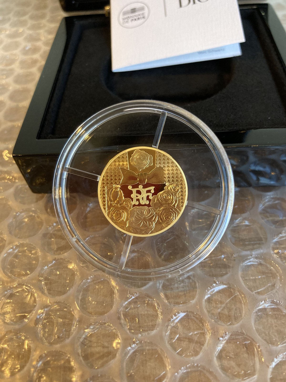 Dior公式 ディオール 1/4オンス金貨 50ユーロ プルーフゴールドコイン 