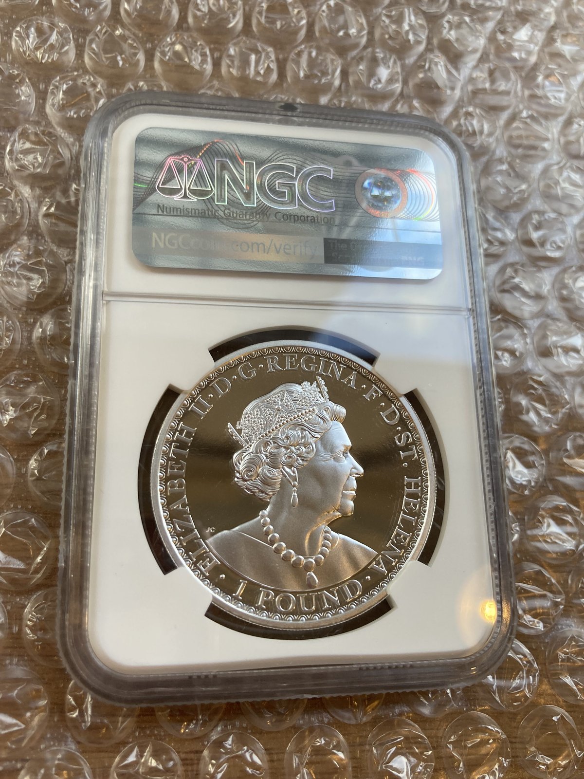 2020 セントヘレナ ウナライオン 1oz £1 銀貨 NGC MS70 ② ウナとライオン 2020年 セントヘレナ 1ポンド銀貨【NGC MS69
