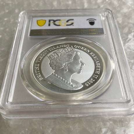 【PCGS鑑定MS69】 ウナとライオン 2019年 イギリス領 ヴァージン諸島 1オンス 1ドル銀貨 シルバーコイン リバースプルーフ 英国 BVI Una Lion 1oz