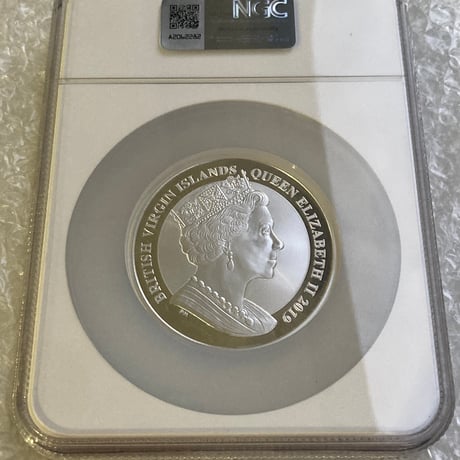 【NGC鑑定PF68】 5オンス ウナとライオン 2019 イギリス領 ヴァージン諸島 5ドル銀貨 5oz シルバーコイン 英国 BVI Una Lion