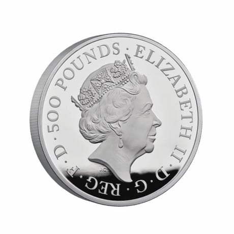 【1kg銀貨】2021 エドワード3世のグリフィン クイーンズビーストシリーズ 英国 イギリス ロイヤルミント Royal Mint