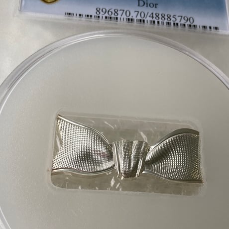 最高鑑定 【PCGS鑑定PR70】Dior公式 フランス造幣局 2021 ディオール 10ユーロ銀貨 リボン型 プルーフコイン