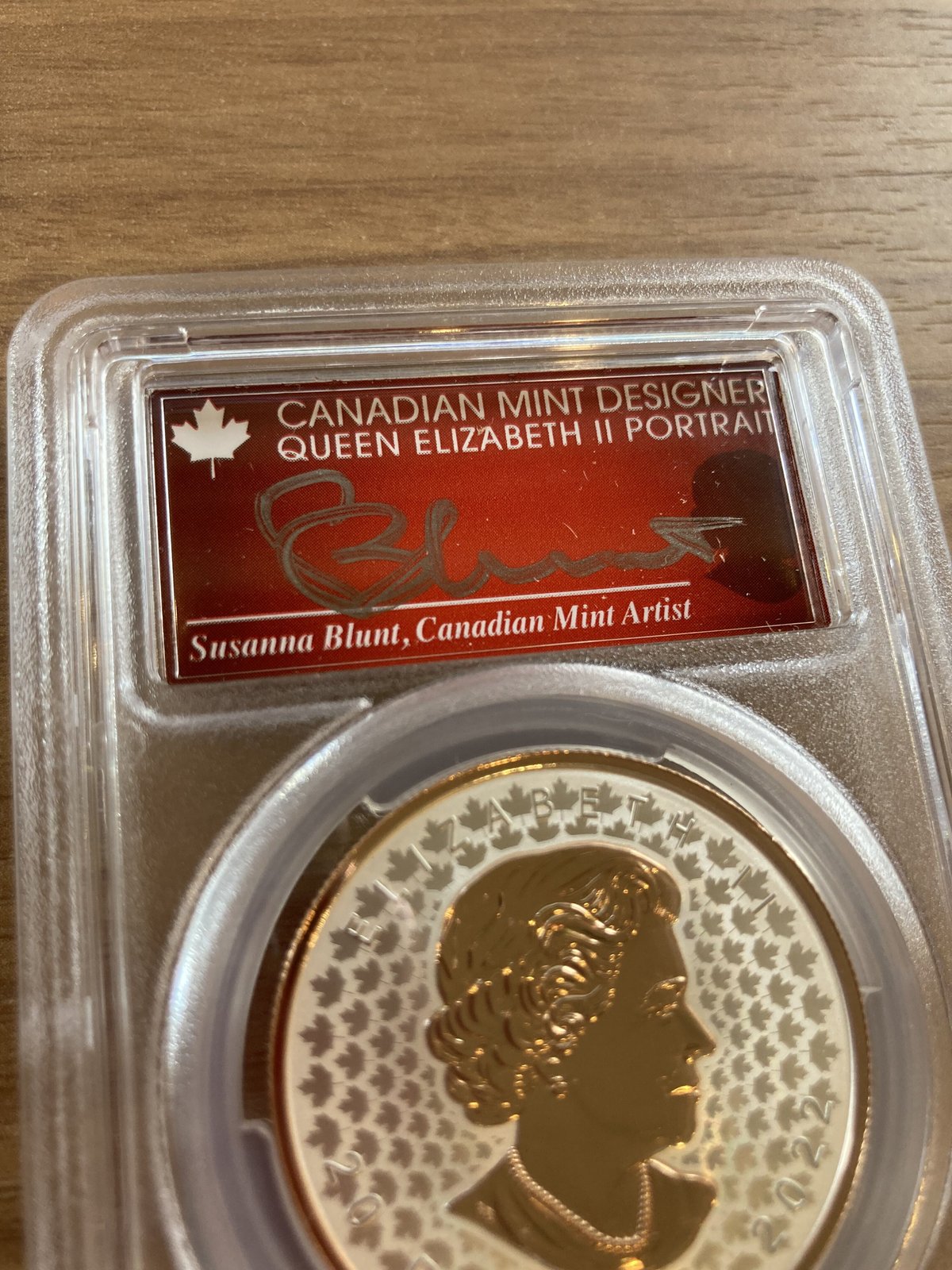 PCGS70鑑定・発行即日鑑定・デザイナーサイン入り】カナダ造幣局