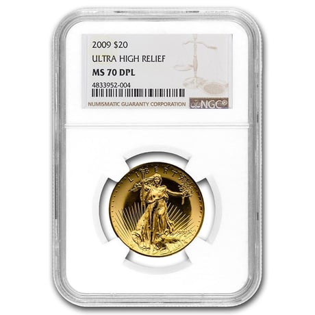 【NGC MS70DPL】2009年 セントゴーデンス ウルトラハイレリーフ金貨 ゴールド ダブルイーグル ディーププルーフライク ULTRA HIGH RELIEF