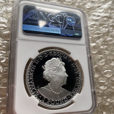 【NGC鑑定PF70FR】2022年度版 ウナとライオン セントヘレナ 1オンス銀貨 シルバープルーフコイン Una Lion 1oz