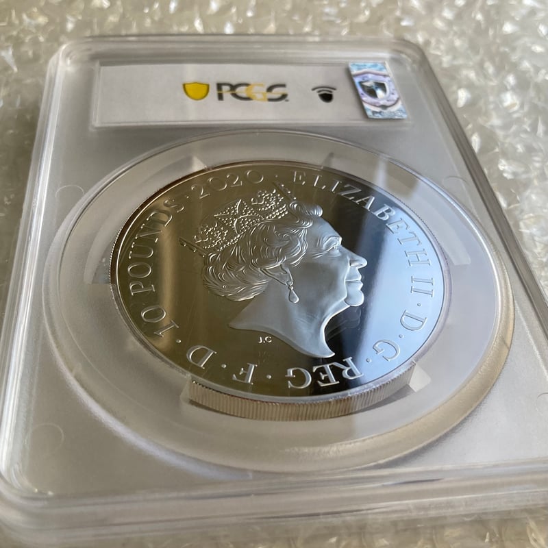 PCGS鑑定PR69 エルトンジョン 5オンス 10ポンド銀貨 シルバープルーフ 