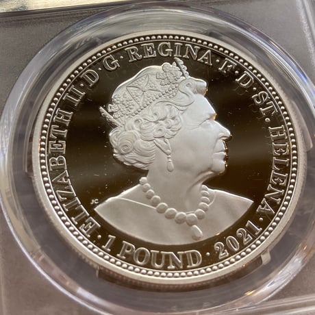 【PCGS PR69DCAM】セントヘレナ版 スリーグレイセス 2021年 1オンス銀貨 シルバー プルーフコイン Three Graces St.Helena 1oz
