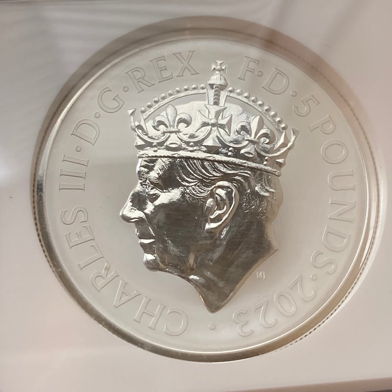 リバース版】2oz・NGC鑑定PF69 2023年 チャールズ3世 戴冠式記念 リバース版】2oz・NGC鑑定PF69 2023年 チャールズ3世 戴冠式記念