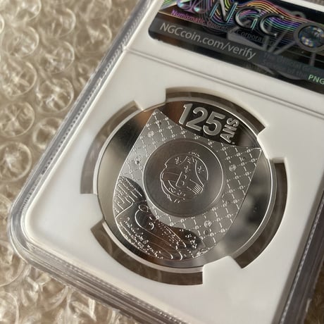 【NGC鑑定PF70】ベルルッティ BERLUTI公式 フランス造幣局  125周年記念銀貨 10ユーロ シルバー プルーフコイン フレンチミント カリグラフィー 革靴