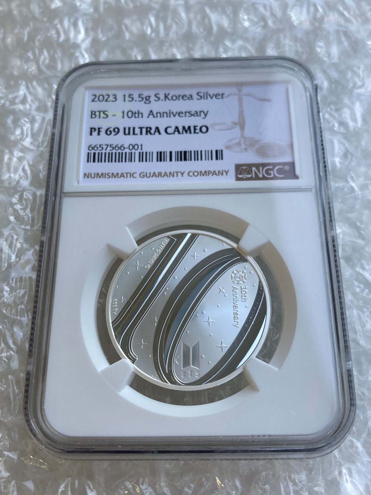BTSデビュー10周年記念 防弾少年団 2023年 韓国造幣局 銀メダル