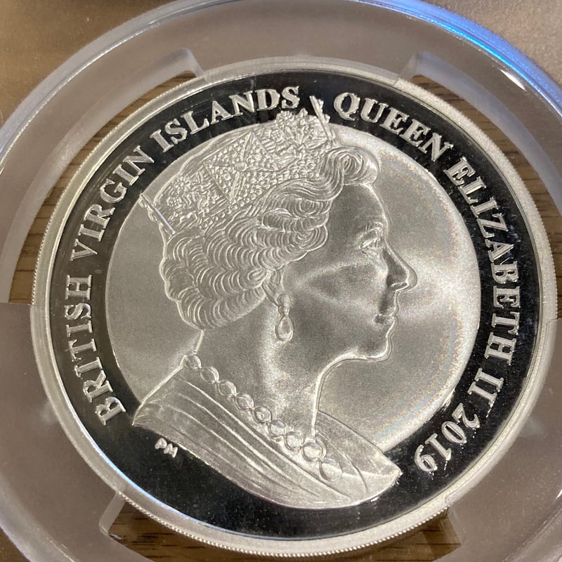 2019年ウナとライオン ヴァージン諸島 5ドル銀貨5オンス NGC MS69 PCGS鑑定MS66】5オンス ウナとライオン 2019 イギリス領