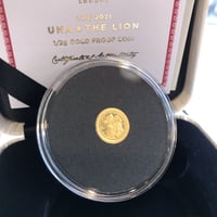 2021年度版 ウナとライオン セントヘレナ £2 金貨 ゴールド プルーフコイン Una and the Lion 1/2g gold proof coin st.helena