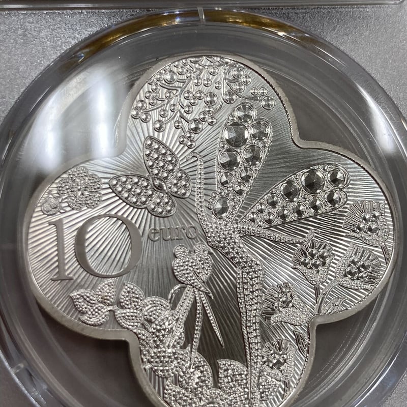 Van Cleef&Arpels ヴァンクリーフ 110周年記念 10ユーロ銀貨 ...