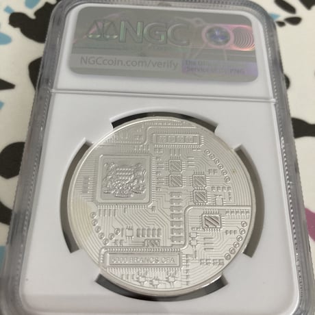 【NGC鑑定PF68】 ビットコイン チャド共和国 CFAフラン 1オンス銀貨 プルーフ版 シルバーコイン暗号資産 暗号通貨 仮想通貨 クリプトアセット Bitcoin