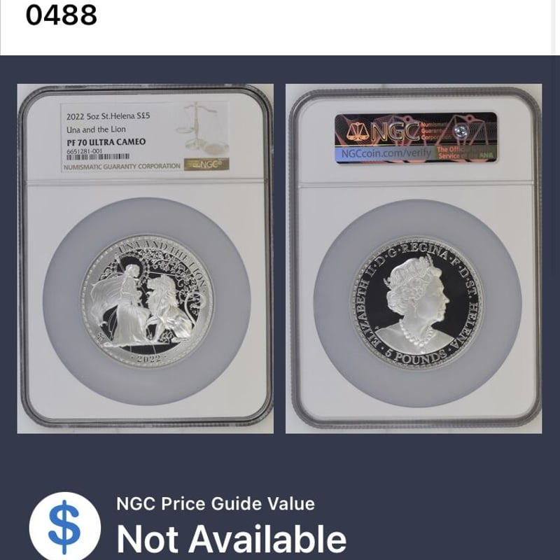 美術品/アンティーク限定レア☆ウナ ライオン 銀貨 コイン NGC鑑定済 5枚セットで
