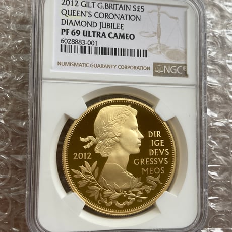エリザベス2世　金メッキ銀貨　ダイヤモンドジュビリー　NGC鑑定品 ダイヤモンドジュビリー | STORES