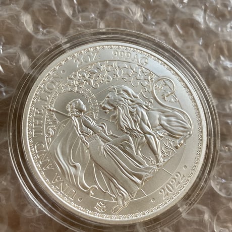 2oz 2022年・BU版 ウナとライオン セントヘレナ造幣局 2オンス銀貨 シルバーコイン Una Lion