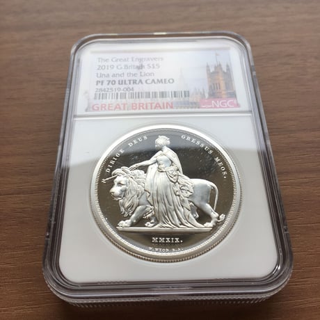 【NGC PF70 ULTRA CAMEO】2019年 ウナとライオン コイン 2オンス 銀貨 イギリス ロイヤルミント NGC鑑定 プルーフ Una Lion