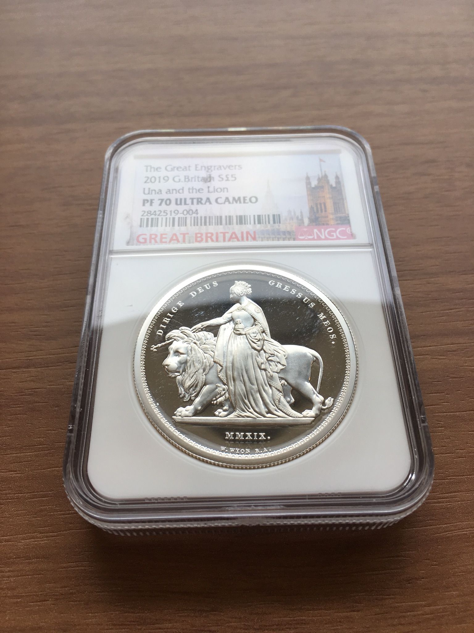 2019年 イギリス ブリタニア ライオン 1オンス 銀貨 2枚セット PF70 original