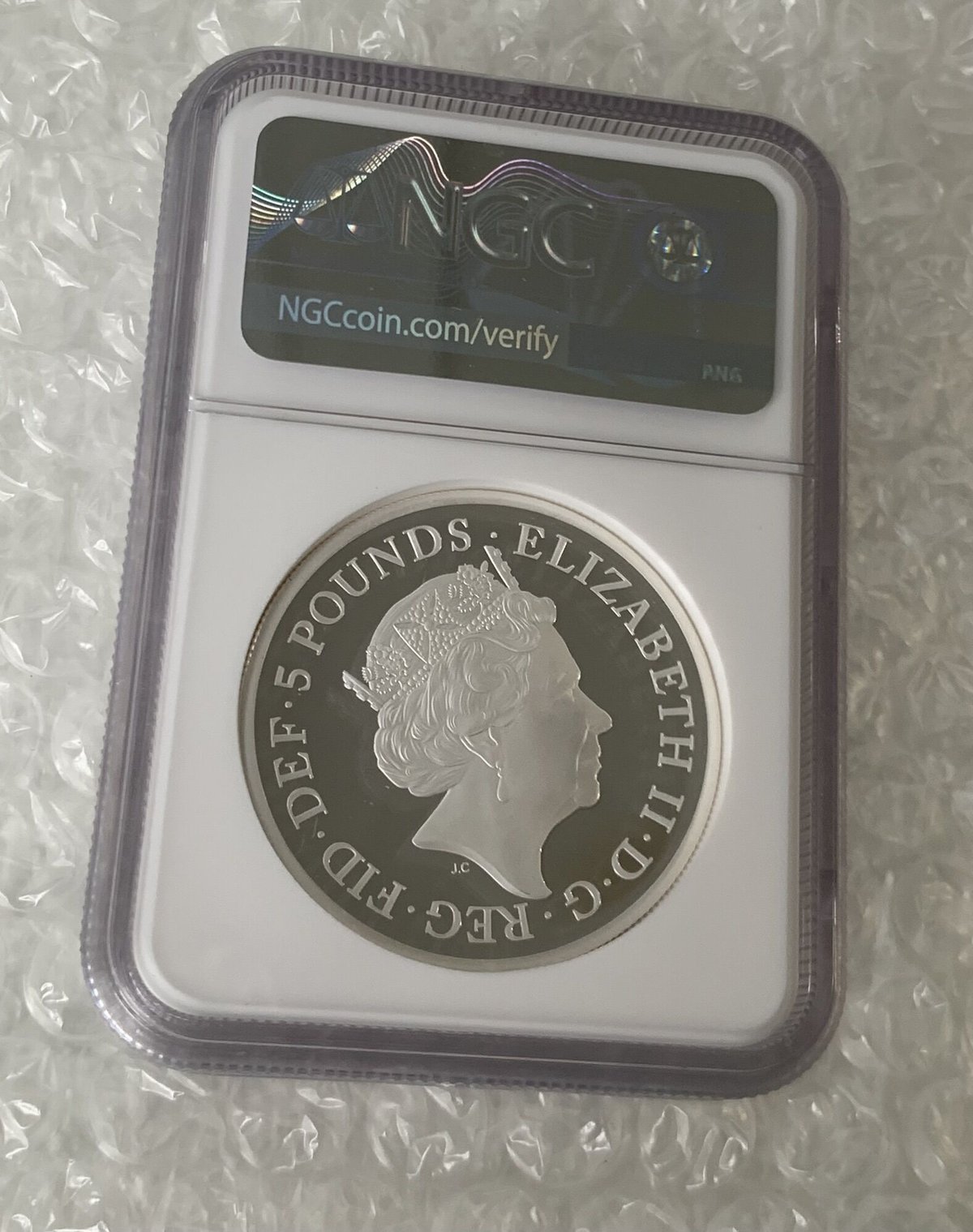 NGC鑑定 PF70UC+FR】2オンス銀貨 ロイヤルミント 2021年 プレミアム