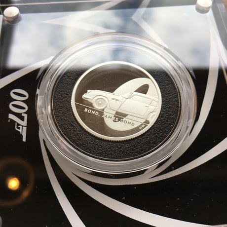 英国 2020年 007 ジェームズ・ボンド 1£ ポンド銀貨 1/2オンス プルーフ シルバー