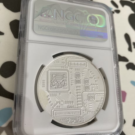 【NGC鑑定PF68】 ビットコイン チャド共和国 CFAフラン 1オンス銀貨 プルーフ版 シルバーコイン暗号資産 暗号通貨 仮想通貨 クリプトアセット Bitcoin