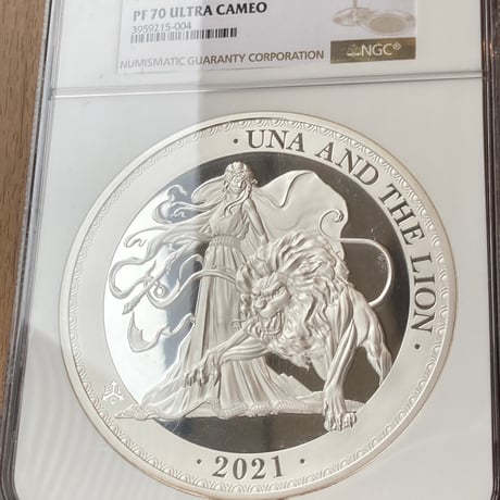 【TopPop!!・1kg・世界で1枚】 発行50枚 NGC鑑定PF70 ウナとライオン 2021年 セントヘレナ 1キログラム £50銀貨 シルバー プルーフコイン