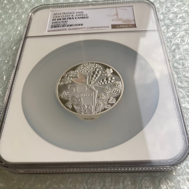 5オンス銀貨 ヴァンクリーフ＆アーペル フランス造幣局 NGC鑑定PF68
